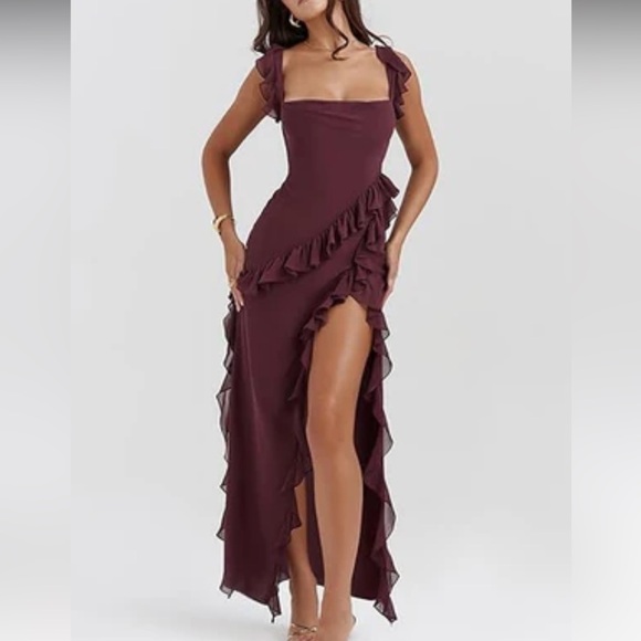 Ivy Midi Dress - Berry - Picture 5 of 7